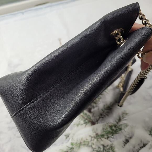 Love Moschino Black Heart Love Script Tote with Chain - Picture 5 of 16